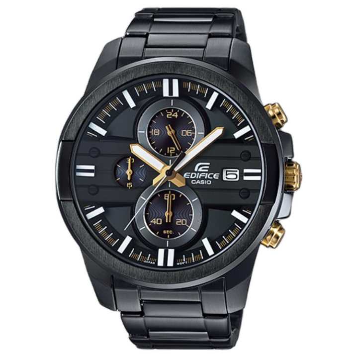 CASIO CASIO EDIFICE Quartz Movement Stainless Steel Strap Watch Men's Watches Black Dial