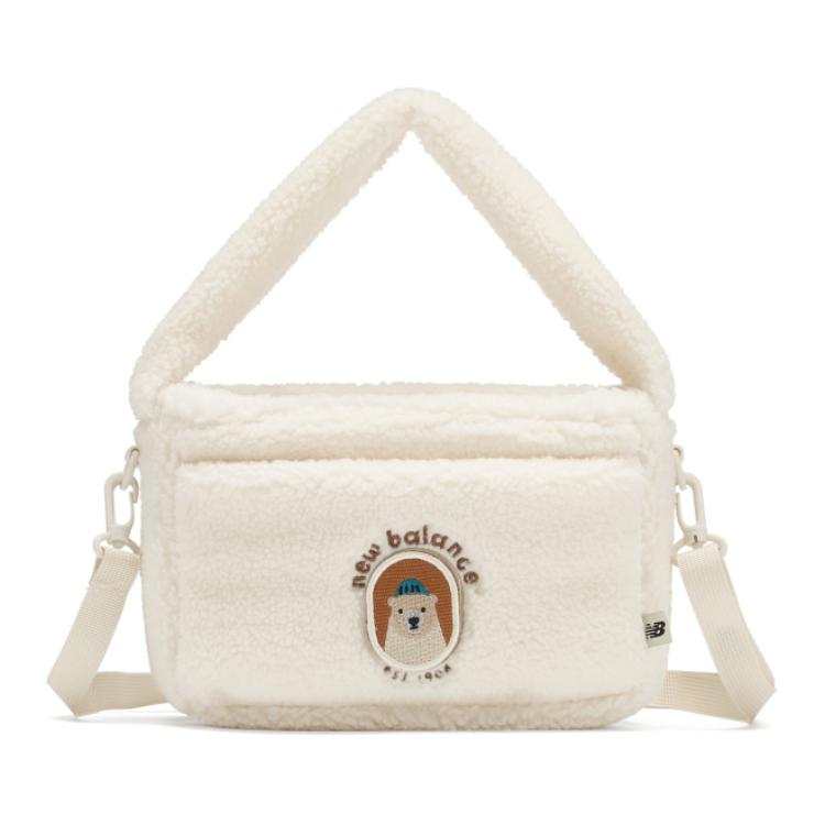 New Balance New Balance Polyester Shoulder Bag, Crossbody Bag, Handbag Regular Kids' White