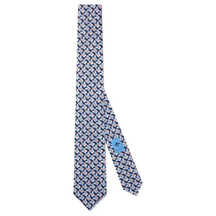 GUCCI GUCCI Silk Ties Men's Marine Blue