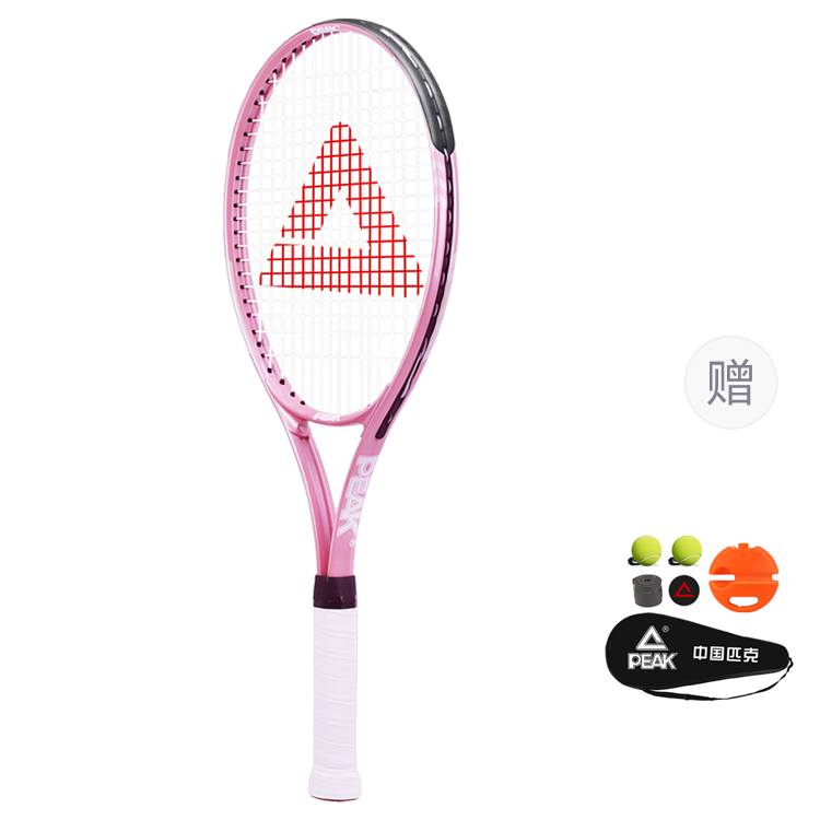 PEAK PK 295g Racket Weight 100 Square Inches Head Size Pink/Blue/White/Black Unisex Aluminum Alloy Tennis Rackets