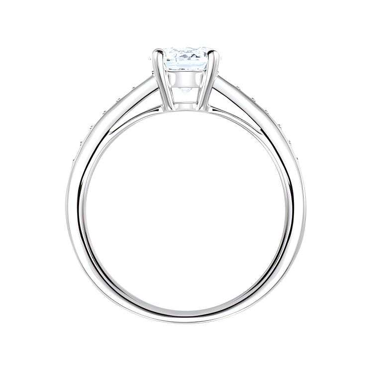 Swarovski 999 Silver Plated Rhodium Alloy Rings Women's White Silver