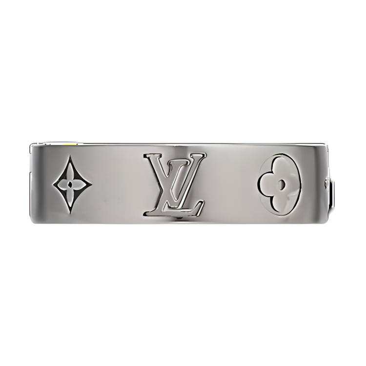 LOUIS VUITTON LOUIS VUITTON MOSAIC THIN Brass Rings Men's Silver