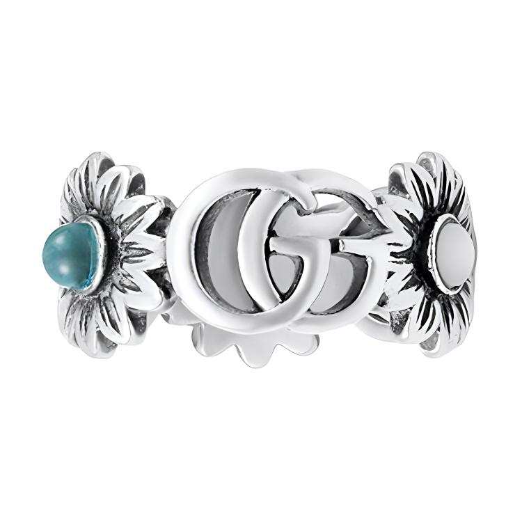 GUCCI GG Marmont 925 Sterling Silver Rings Women's Silver