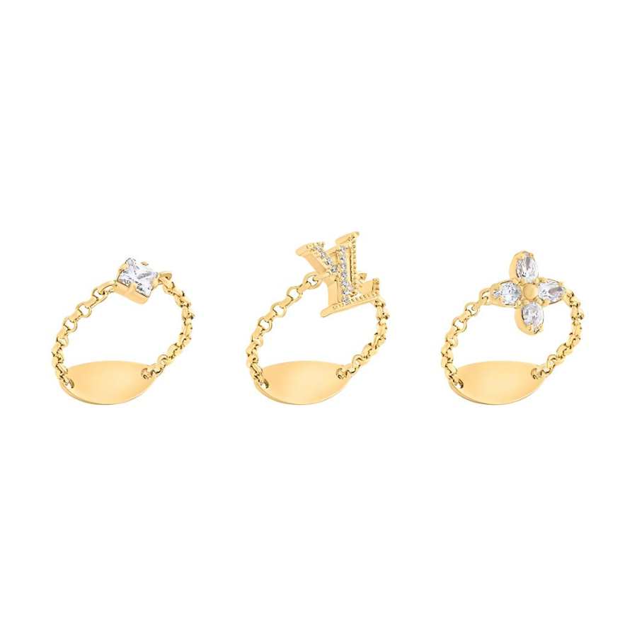 LOUIS VUITTON LOUIS VUITTON Lady Lv Ring Set