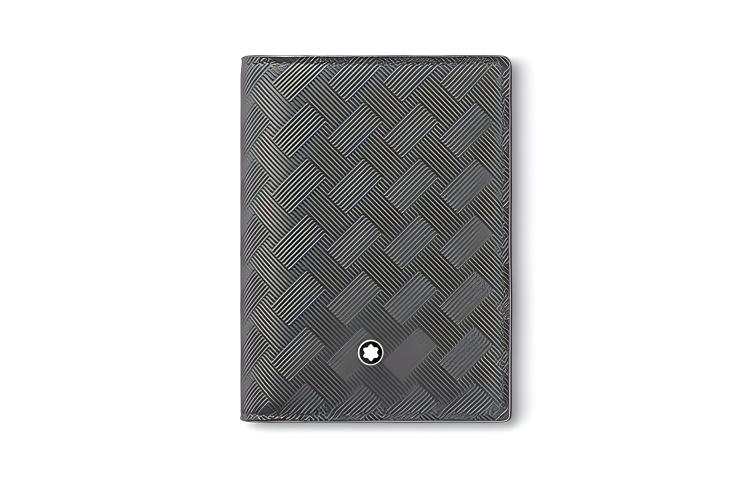 MONTBLANC Cow Leather Card Holder Men's Gray