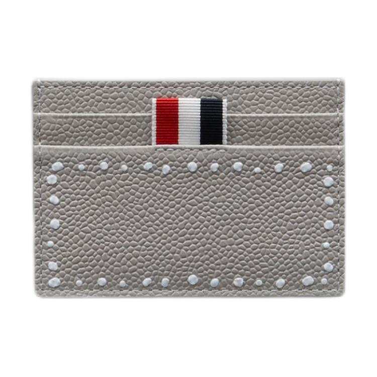 THOM BROWNE THOM BROWNE· Calfskin Card Holder Women's Gray