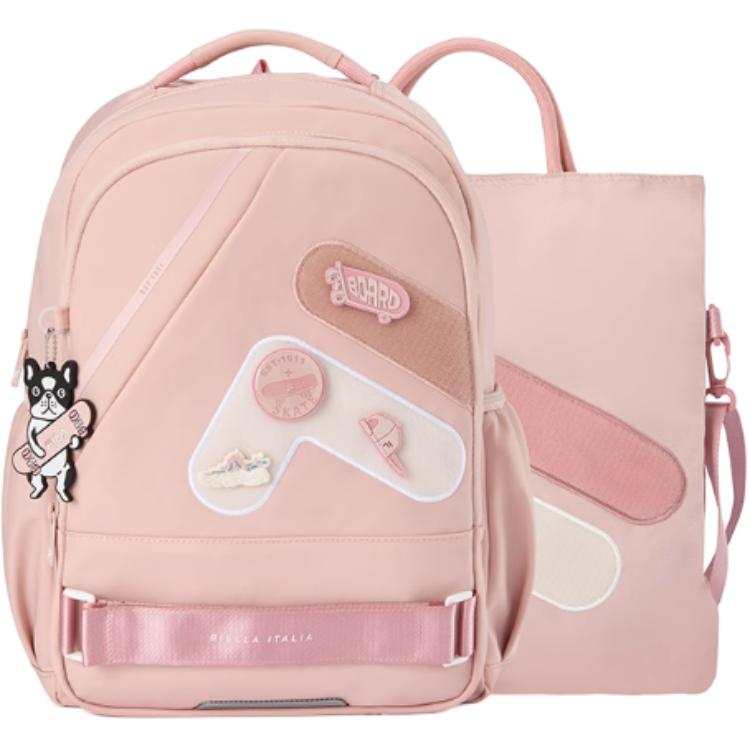 FILA Nylon Backpack Combo Set Women's Rose Smoke Pink