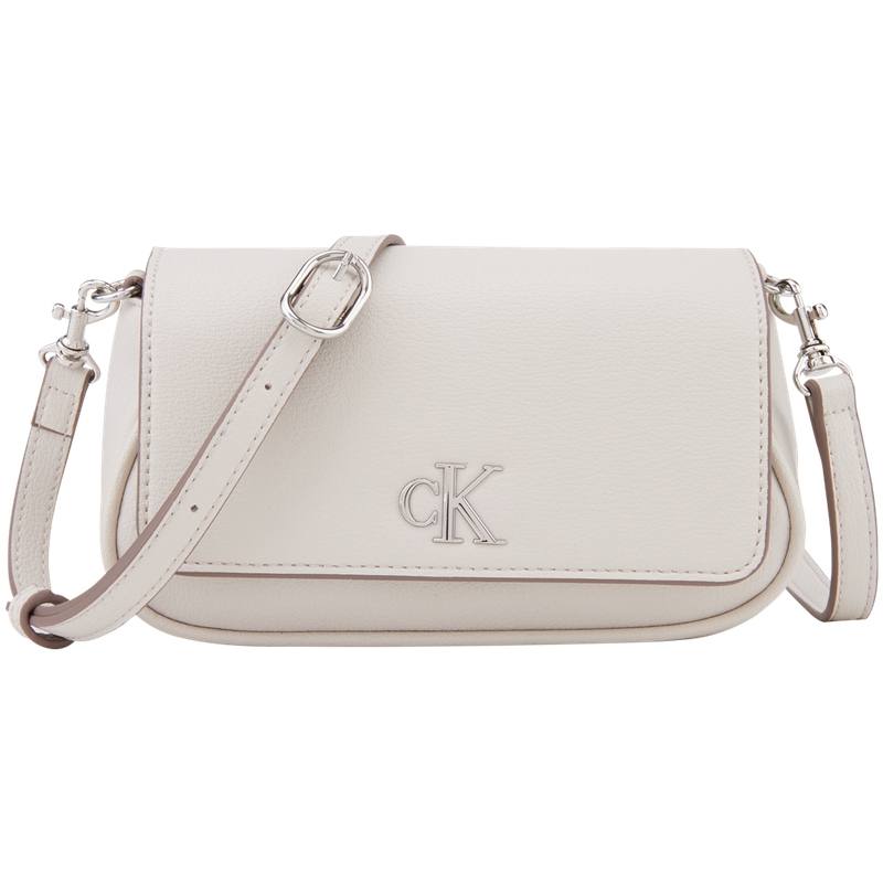 CALVIN KLEIN Synthetic Material Shoulder Bag Small Women's Moon White