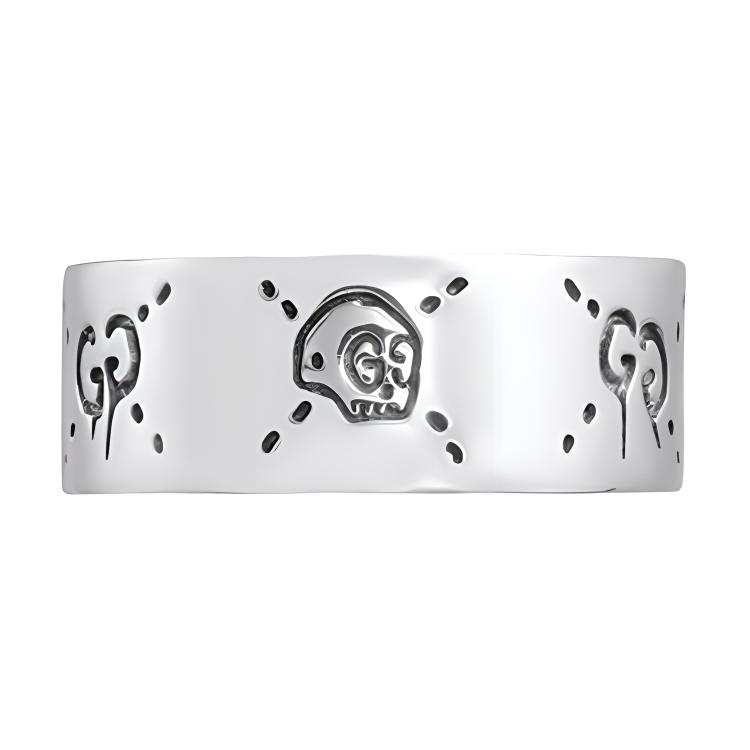 GUCCI GUCCI Ghost Skull Ring Silver