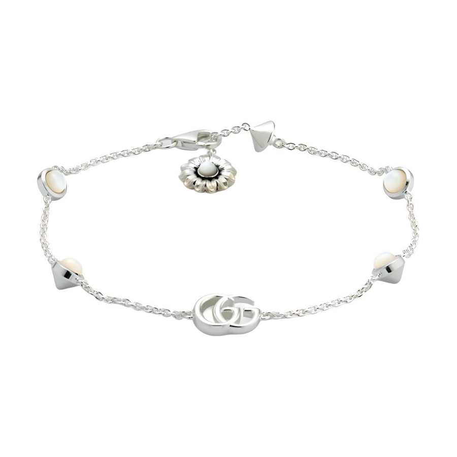 GUCCI Gg Marmont Mother Of Pearl Bracelet
