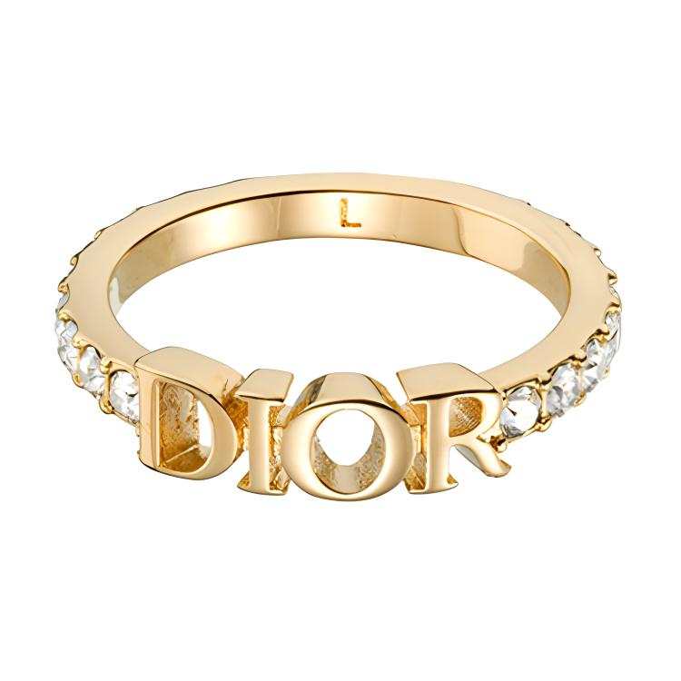 DIOR Christian DIOR Pre Owned 2010's Crystal embellishment Ring