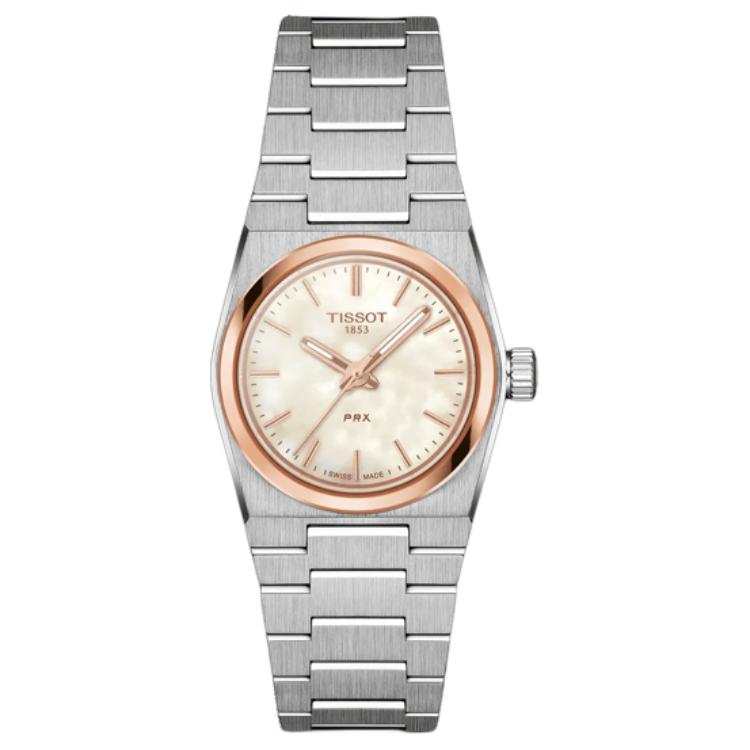 TISSOT Quartz Movement 100m Waterproof Women's Watch 25mm White Dial