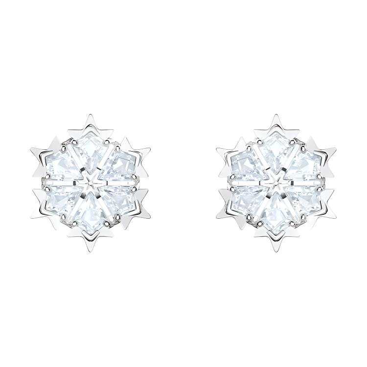 Swarovski Magic Rhodium plated Stud Earrings Women's White