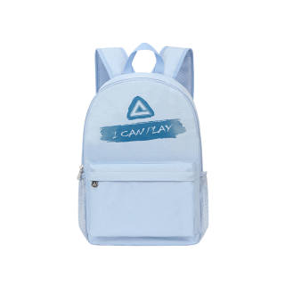 PEAK Pu Sky Blue Backpack Regular Unisex Solid Color