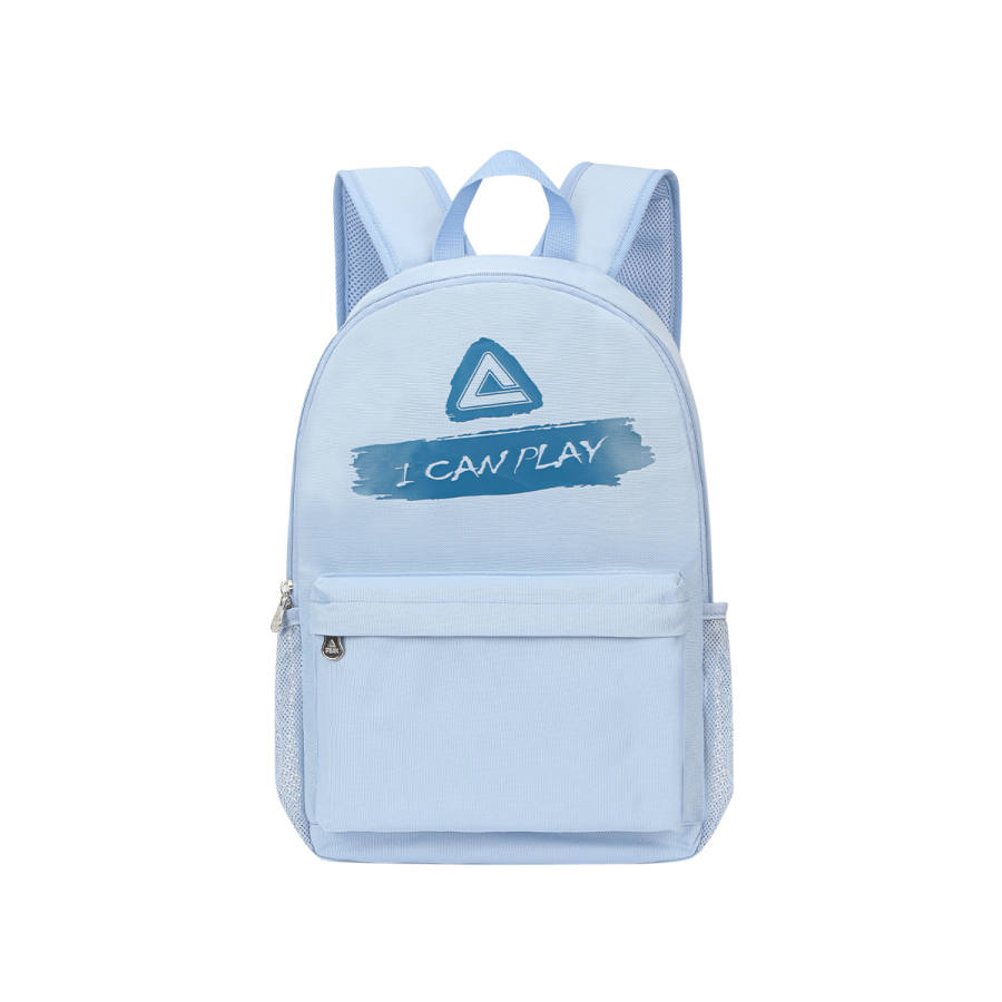 PEAK PEAK Pu Sky Blue Backpack Regular Unisex Solid Color