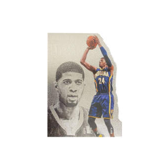 PANINI Paul George 2013 14 Warrior PAUL GEORGE Irregular Shaped Card, Autographed Card, Card Collection Pass