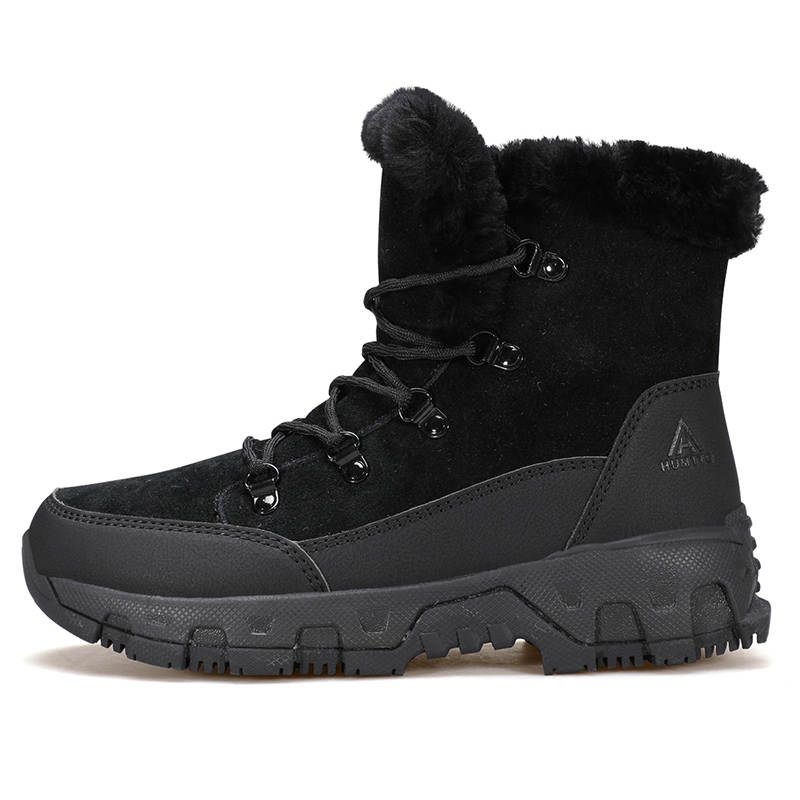 HUMTTO Thermal Abrasion Resistant Coverage Thermal Abrasion Resistant Coverage Short Mid Calf Snow Boots Women's