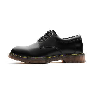 MADEN Cow Split Leather Combat Boots Men's Black Fall