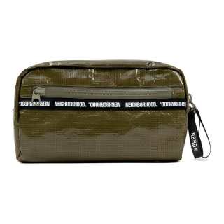 NEIGHBORHOOD Polyethylene Clutch Regular Unisex Black/Olive Green
