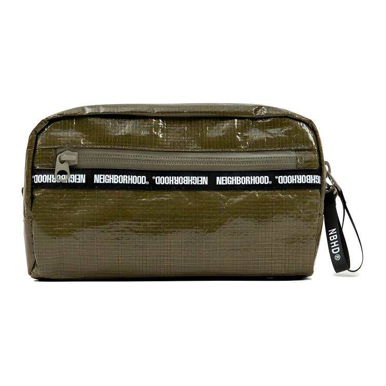 NEIGHBORHOOD Polyethylene Clutch Regular Unisex Black/Olive Green