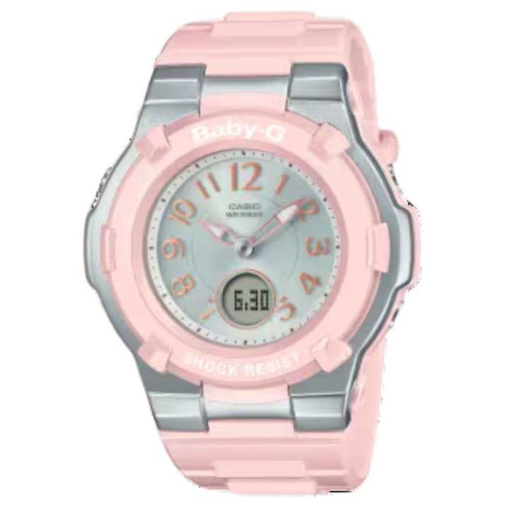 CASIO CASIO Solar Quartz Movement Resin Strap Watch Unisex Silver Dial