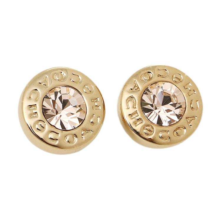 COACH COACH Alloy Stud Earrings Women's Gold