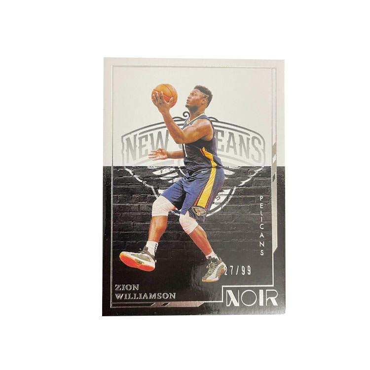 PANINI 2021 22 NOIR Pelicans, Zion Williamson, Zion, Fat Tiger 27/99 Serial Numbered Star Card, PSA Authentic