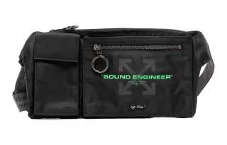 OFF-WHITE OFF WHITE Nylon Fabric Sling Bag, Fanny Pack Men's Black