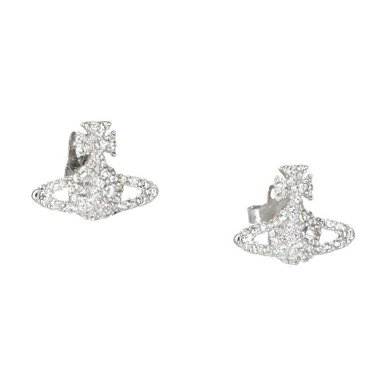 Vivienne Westwood Embellished Logo Engraved Earrings
