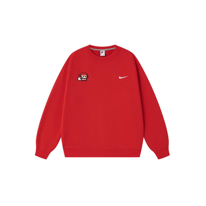Nike Nike Sweatshirts Unisex Red Crew Neck Moderate Regular