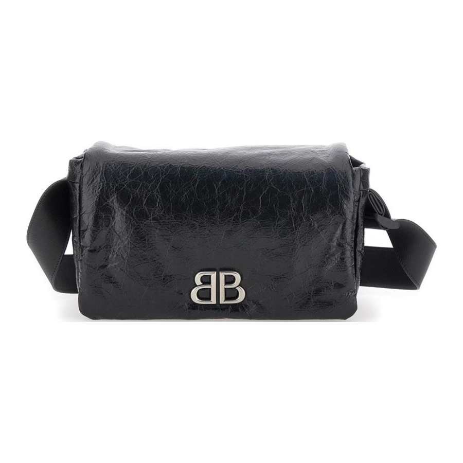 Balenciaga Monaco Flap Small Shoulder Bag Women's Black