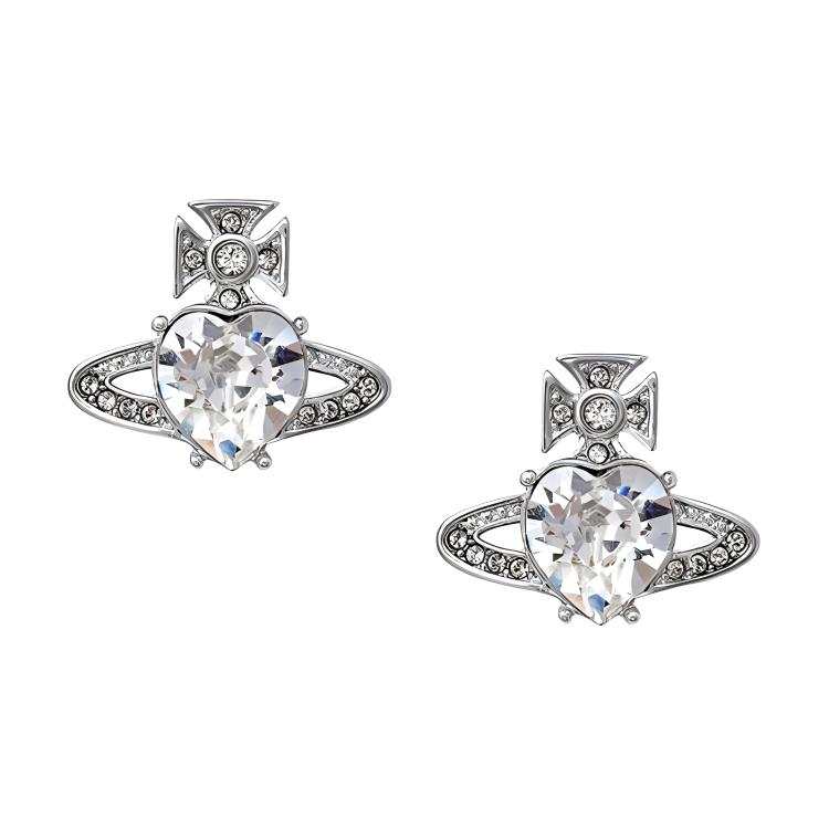 Vivienne Westwood embellished Orb-plaque earrings