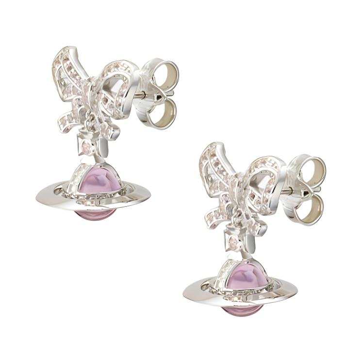 Vivienne Westwood Earrings Women's Silver/Pink Ball