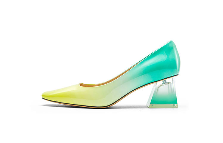 NINE WEST Cow Leather Chunky Heel High Heels Women's