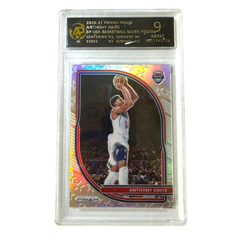 PANINI PANINI Anthony Davis, Lakers, USA Team, Dream Team, Silver Fold, National Team, Star Card, 9 Points Graded Cards 1 Pc