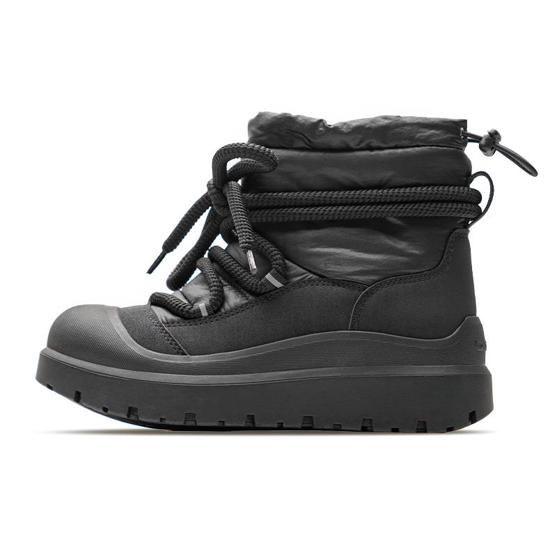 Mule Donkey Mule Donkey Thermal Coverage Thermal Coverage Fleece Lined Comfortable Versatile Snow Boots Unisex Black