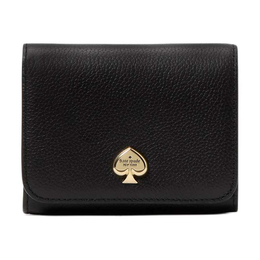 Kate Spade Litchi Grain Leather Wallet Small Women's Black