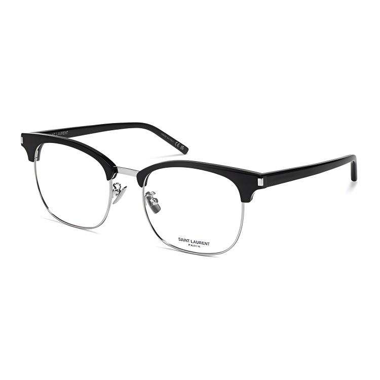 SAINT LAURENT SAINT LAURENT Plate Frame Square Eyeglass Frames Unisex