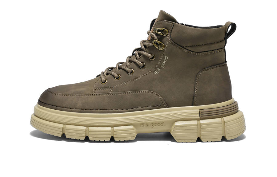 HLA HLA Combat Boots Men's Earth Yellow, Khaki