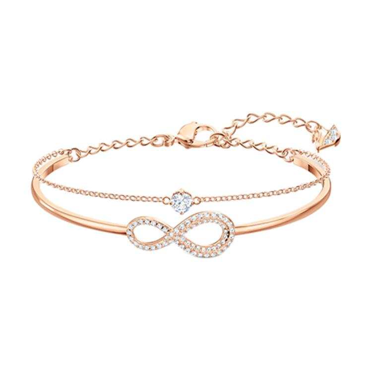 Swarovski Rose Gold tone Plated Bangles Women's Rose Gold tone Plated