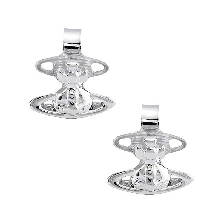 Vivienne Westwood Brass Stud Earrings Women's Silver