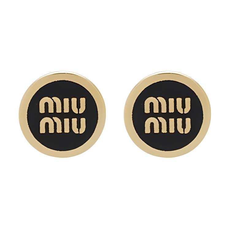 MIU MIU Miu Miu Orecchini a bottone con logo