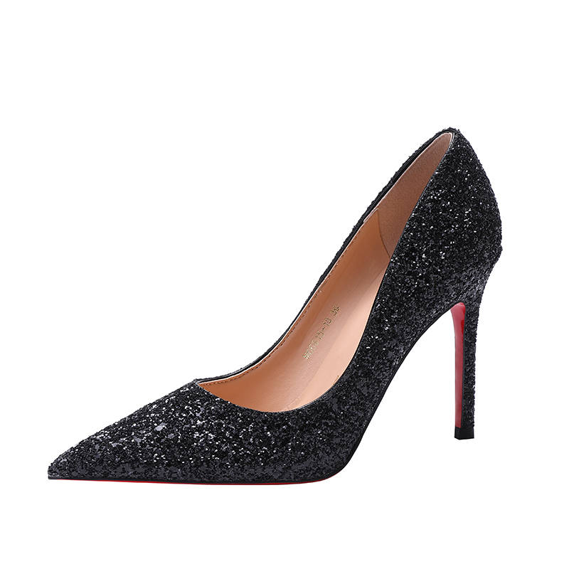 RoseDoris Slim Heel High Heels 8cm/10cm Women's Black
