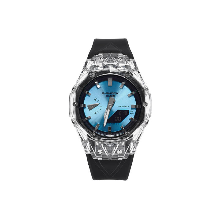 CASIO CASIO Custom Collection Quartz Movement Rubber Strap Watch Men's Watches Blue Dial
