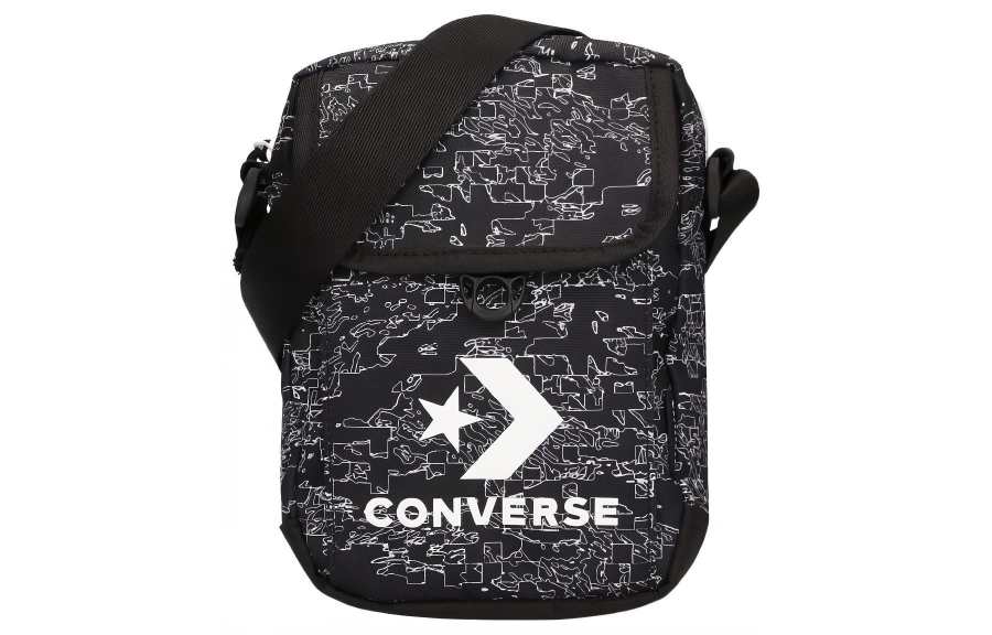 Converse Converse Polyester Shoulder Bag, Crossbody Bag Regular Unisex Black