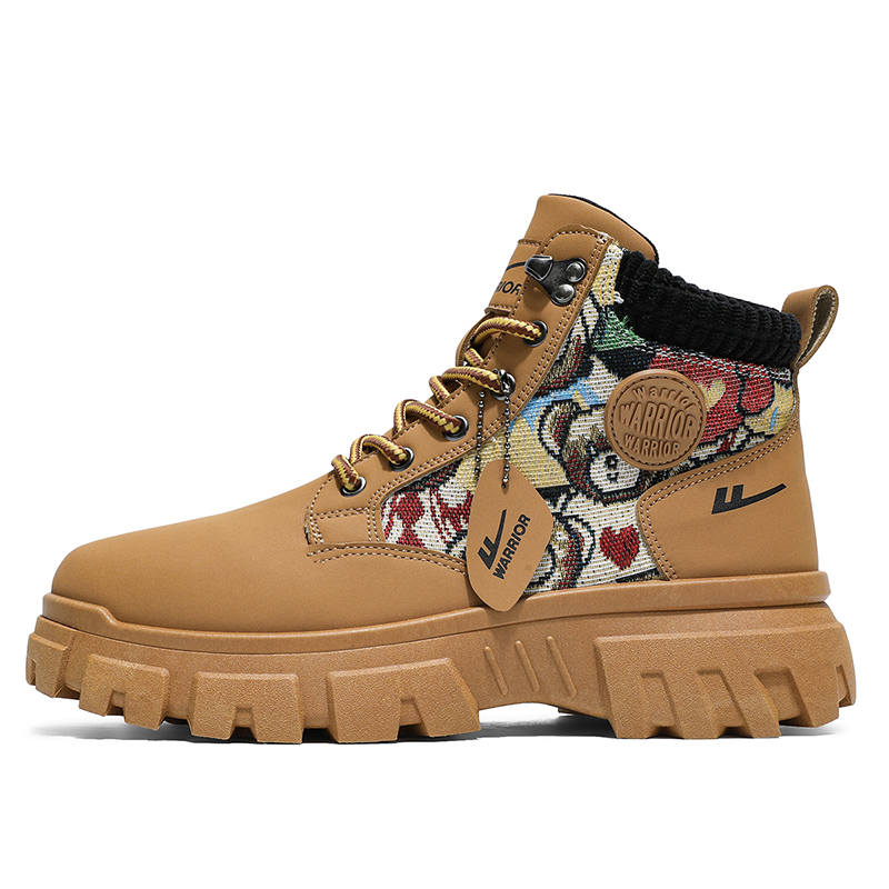 WARRIOR WARRIOR Short Combat Boots Men's Earth Yellow Black