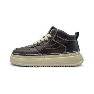 KYMOOU Combat Boots Men's Brown/Black/Earth Yellow