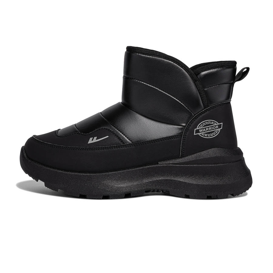 WARRIOR Warrior Thermal Cushioning Height Increasing Short Snow Boots Men's Black