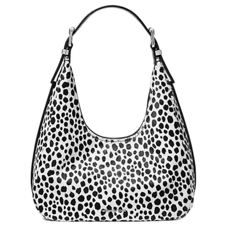 MICHAEL KORS Nolita Calf Hair Handbag Small Women's Black Combo