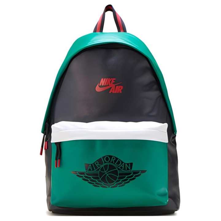 Jordan Jordan Polyester Basketball Bag Backpack Regular Unisex Black Green Multicolor
